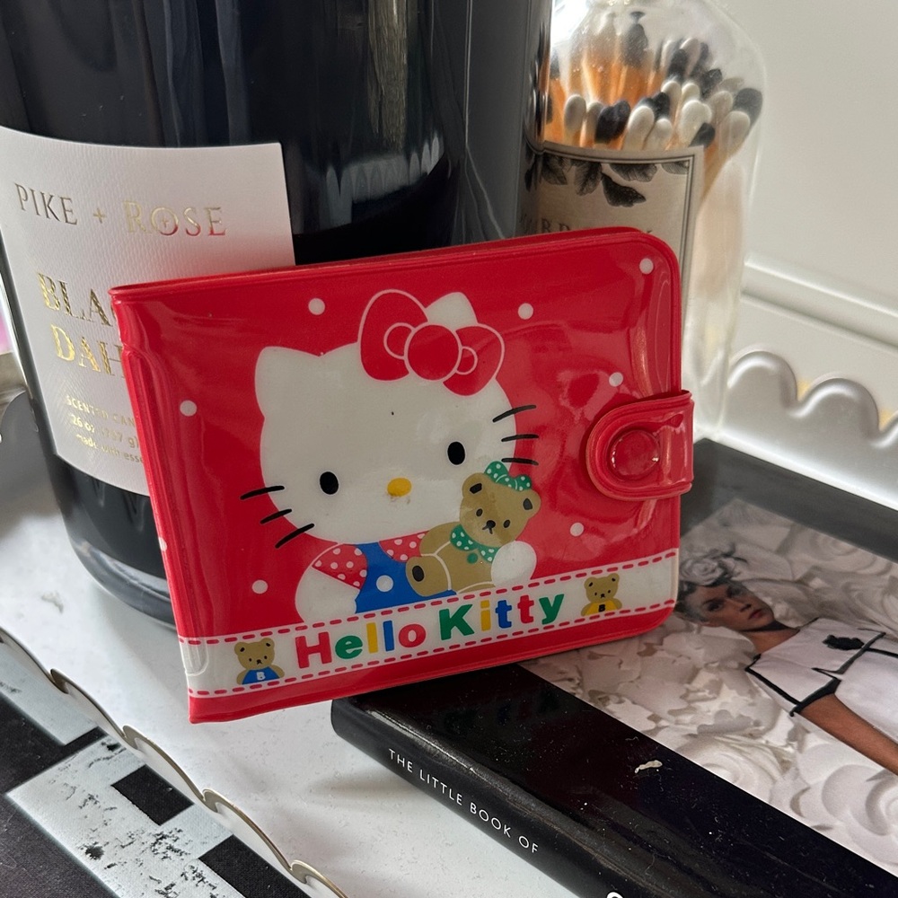 Vintage Sanrio 1993 Hello Kitty Bright Red Kids Wallet